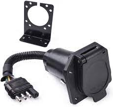 Maybe you would like to learn more about one of these? 4 Way Flat To 7 Way Round Blade Trailer Adapter Wiring Plug Connector With Mounting Bracket Buy Trailer Plug Trailer Adapter 7 Pin Connector Plug Product On Alibaba Com