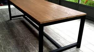 Wood And Steel Dining Table Table Salle A Manger Salle A Manger Bois Et Mobilier De Salon