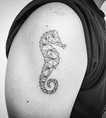 The outline of the tattoo is then filled with fine black dots and lines to give it a beautiful look. Seahorse Tattoo Tattoo Insider
