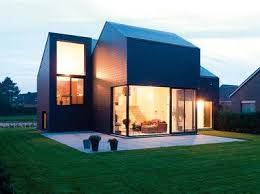 Maison Individuelle Ardoises Kergoat En Bardage Eternit Maison Contemporaine Maisons Exterieures Bardage