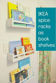 Black complements many styles of furniture and decor. Beautiful Books Using Ikea Spice Racks As Bookshelves The Sweetest Digs Baby Boy Nurseries Baby Girls Nursery Ikea Spice Rack