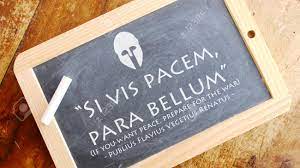 It was originally si vis pacem, para suum bellum. but in that case bellum should have been in the dative case, since the meaning is, as you put it i am a beginner in latin and had a question. Si Vis Pacem Para Bellum Lateinische Phrasenbedeutung Wenn Sie Frieden Wollen Fur Den Krieg Vorzubereiten Lizenzfreie Fotos Bilder Und Stock Fotografie Image 62059285