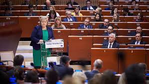 Photo by alexander shcherbak/tass/sipa dubbed norway's angela merkel, solberg was elected to a second term in 2017 after steering the country. Erna Solberg At World Forum For Democracy Massive Action Is Needed For The 263 Million Children And Young People Out Of School United Nations Sustainable Development