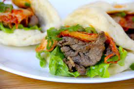 These Spicy Beef Kimchi Buns Are The Hamburgers Of Asian Fusion Recipe Recipes Beef Spicy Beef