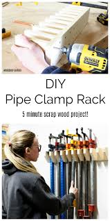 This complete solution is customizable to you exact needs. Diy Pipe Clamp Rack Easy Clamp Rack Using Scrap Wood