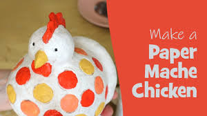 It is durable, long lasting, lightweight and can be finished with a variety of types of covering. Paper Mache Chicken An Easy No Stress Project Youtube