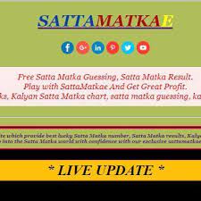 Satta Matka Matka Chart Kalyan Matka Result Matka Tips Matka Game Sattamatkae Kalyan Tips Lottery Games Free Tips
