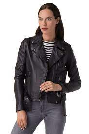 Diesel Leather Biker Jacket Size L Black Belted Zipped Cuffs L Lupus G Rrp 549 Vest Jacket Jackets Biker Jacket