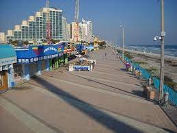 Boardwalk Amusement Area And Pier Daytona Beach Beach Boardwalk Daytona Beach Pier