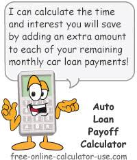 Auto Loan Payoff Calculator For Calculating Early Payoff Savings