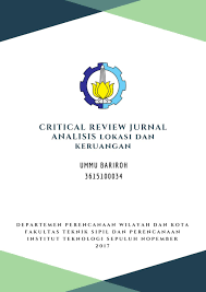 Contoh riset pasar yang perlu anda lakukan adalah ketika anda ingin meneliti platfrom mana yang. Critical Review Jurnal Analisis Lokasi Dan Keruangan Pdf Download Gratis
