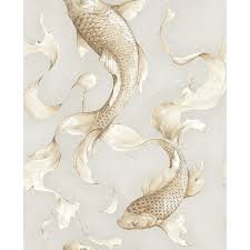 We provide koi fish wallpapers apk 1.6.9 file for android 4.0 and up or blackberry (bb10 os) or kindle fire and many it's easy to download and install to your mobile phone (android phone or blackberry phone). Metallic Koi Fish Wallpaper 32 81 Feet Long X 20 5 Inchs Wide Metallic Gold And Ebony