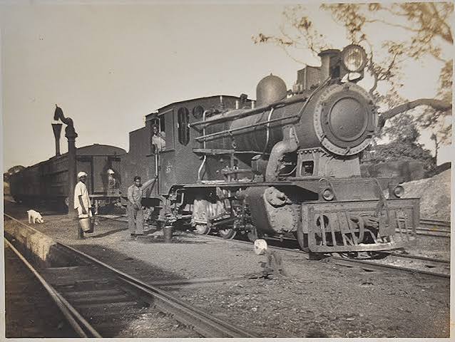 British India Era Steam Locomotive - Old Photo 1935 - Past-India