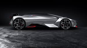 Gray Peugeot Concept Car At Day Race Hd Wallpaper Wallpaper Flare