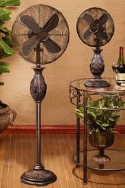 Multi Colored 16 Inch Floor Fan Fleur De Lis Copper Deco Breeze Floor Fans Floor Fans Fans Flooring Floor Fans Bedroom Fan