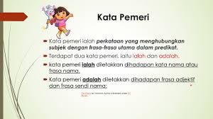 Kata pemeri ialah digunakan untuk menjelaskan persamaan, dan hadir di hadapan frasa nama. Azvtqyw Nqebrm