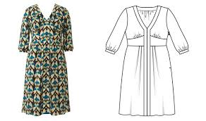 Burda Dergisi 8 2016 Elbise Buyuk Beden Elbise Moda Stil