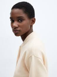 Mango Nora Buttoned Jacket, Light Beige