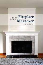 Diy Fireplace Makeover In One Weekend Under 100 Diy Fireplace Fireplace Makeover Diy Fireplace Makeover