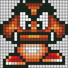 Personnage Goomba Super Mario En Perle Hama Mini Qalvin Phintix Share Pixel Quilting Hama Mini Hama Mario