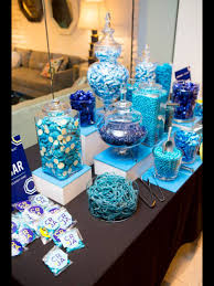 Lolly Table Blue Mermaid Birthday Party Time Baby Shower