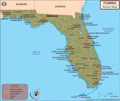 Map Of Airports In Florida Airport Map Orlando Map Map Of Florida