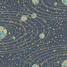 Engblad Co Orbit Navy Celestial Wallpaper Walmart Com Blue And Gold Wallpaper Celestial Art Brewster Wallpaper