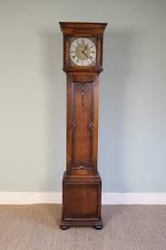 Jacobean Revival Oak Longcase Clock Antique Grandfather Clock Grandfather Clock Stair Decor