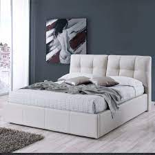 Letto matrimoniale in ecopelle bianco contenitore molto ampio misure letto 225x175 sponda h.105 misure materasso memory 190x160 h.20 il letto è smontato ed è in ottime condizioni. Letto Matrimoniale Contenitore Ecopelle