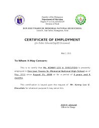 There are two main types that employees request, depending on their state of employment. New Certificate Of Employment Template In 2021 Certificate Templates Employment Business Letter Format