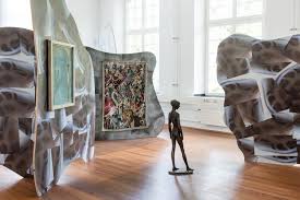 The balance of focus of attention between foreground and landscape is brilliant. That S How The Light Gets In Kunsthaus Nrw Kornelimunster