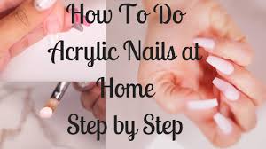 While removing your acrylic nails at home isn't usually recommended, it is possible to do so in a pinch. How To Do Acrylic Nails At Home Step By Step The Guide