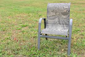 You have to spread the bars apart to stretch the fabric and the replacement slings come with a tool to do that. How To Replace Fabric On A Sling Chair Ofs Maker S Mill