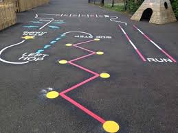 Adventure Trail 6 Piece Playground Markings Thermmark Installs Chalk Activities Activities For Kids Sidewalk Chalk Games