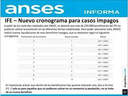 Este programa busca mejorar la empleabilidad y la generación de nuevas propuestas productivas a través de la terminalidad educativa, la formación laboral y la. Ife 1 2 Y 3 Impagos La Anses Publico El Calendario Para Aquellos Que No Pudieron Cobrarlo Voxpopuli Tu Voz Es Noticia