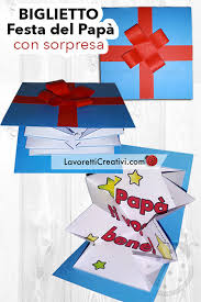 Le occasioni sono tante (compleanni, anniversari, festa del papà) ma ogni giorno lo puoi rendere speciale con un piccolo dono realizzato con le tue mani! Biglietto Festa Del Papa Con Sorpresa Lavoretti Creativi