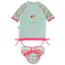 Protection solaire efficace et pratique ! Gwell Enfant Bebe Maillot De Bain Anti Uv 1 Piece Cartoon Licorne Pour Fille Manches Longues Avec Bonnet De Bain Protection Contre Soleil Maillots De Bain Maillots Une Piece