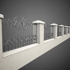 3d Wrought Iron Fence Metal Model Fence Fence Backyard Fence Design Fence Diy Fence Ideas Iron M In 2020 Wrought Iron Gates Iron Gate Design Wrought Iron Fences