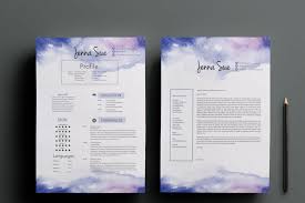 ✓ free for commercial use ✓ high quality images. Creative Cv Template Cover Letter Template Watercolor Background By Chic Templates Thehungryjpeg Com