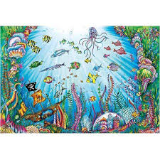 Buffalo Games 500 Piece Puzzle Lost Ocean Beneath The Waves Walmart Com Lost Ocean Coloring Book Mermaid Coloring Book Lost Ocean