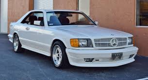 1985 Mercedes Benz 500 Sec Amg Is An All White 57k Bruiser Mercedes Benz 500 Mercedes Benz