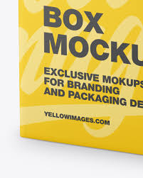 Download Matte Box Mockup In Box Mockups On Yellow Images Object Mockups PSD Mockup Templates