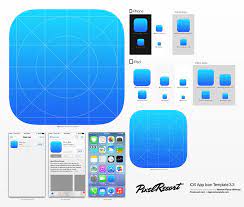 The templates cover android, ios, macos, apple tv (tvos), apple watch (watchos), imessage, windows, windows phone and web favicons. App Icon Template App Icon Ios Icon App Icon Design