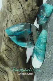 Blue Agatized Wood