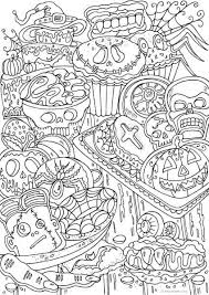 Halloween coloring pages for adults. Halloween Cookies Halloween Coloring Book Halloween Coloring Sheets Halloween Coloring