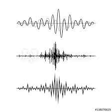 Music Sound Waves Set Isolated On White Background Audio Equalizer Technology Pulse Musical Vector Illustration Sound Wave Tattoo Sound Waves Audio Waves