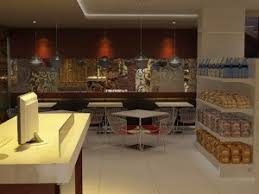Desain toko roti dan caffe. Desain Interior Toko Roti Minimalist Style