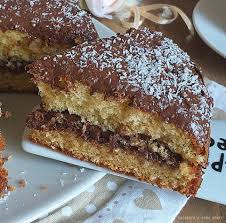 Torta di pan brioche alla nutella, una deliziosa torta, morbida, fragrante e profumata. Torta Facile Cocco E Nutella Dolce Goloso Cucinare E Come Amare