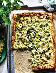 Courgette Feta Mint Tart Recipes Greek Recipes Tart Recipes