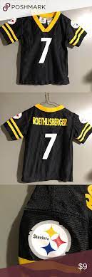 Steelers Jersey 7 Ben Roethlisberger Size 2t Guc For The Littlest Pittsburgh Steelers Fan Note As Shown In The Pics The L Nfl Shirts Tops Tees Mens Tops
